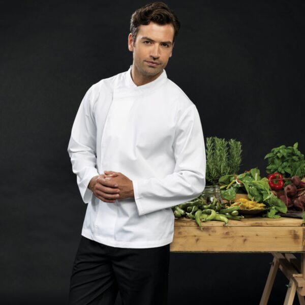 Culinary pull-on chef's long sleeve tunic Thumbnail